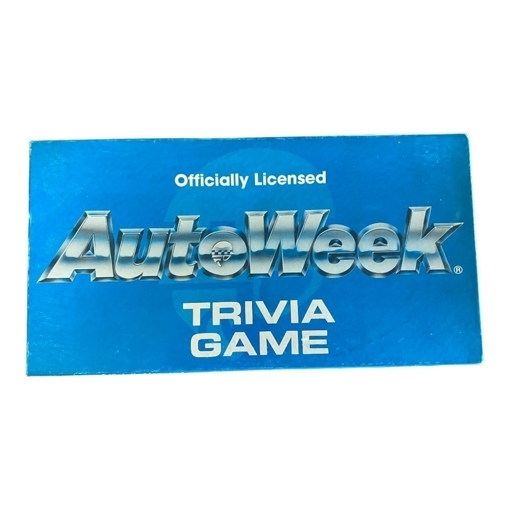 Autoweek Trivia Game 1985 officially licensed VINTAGE
